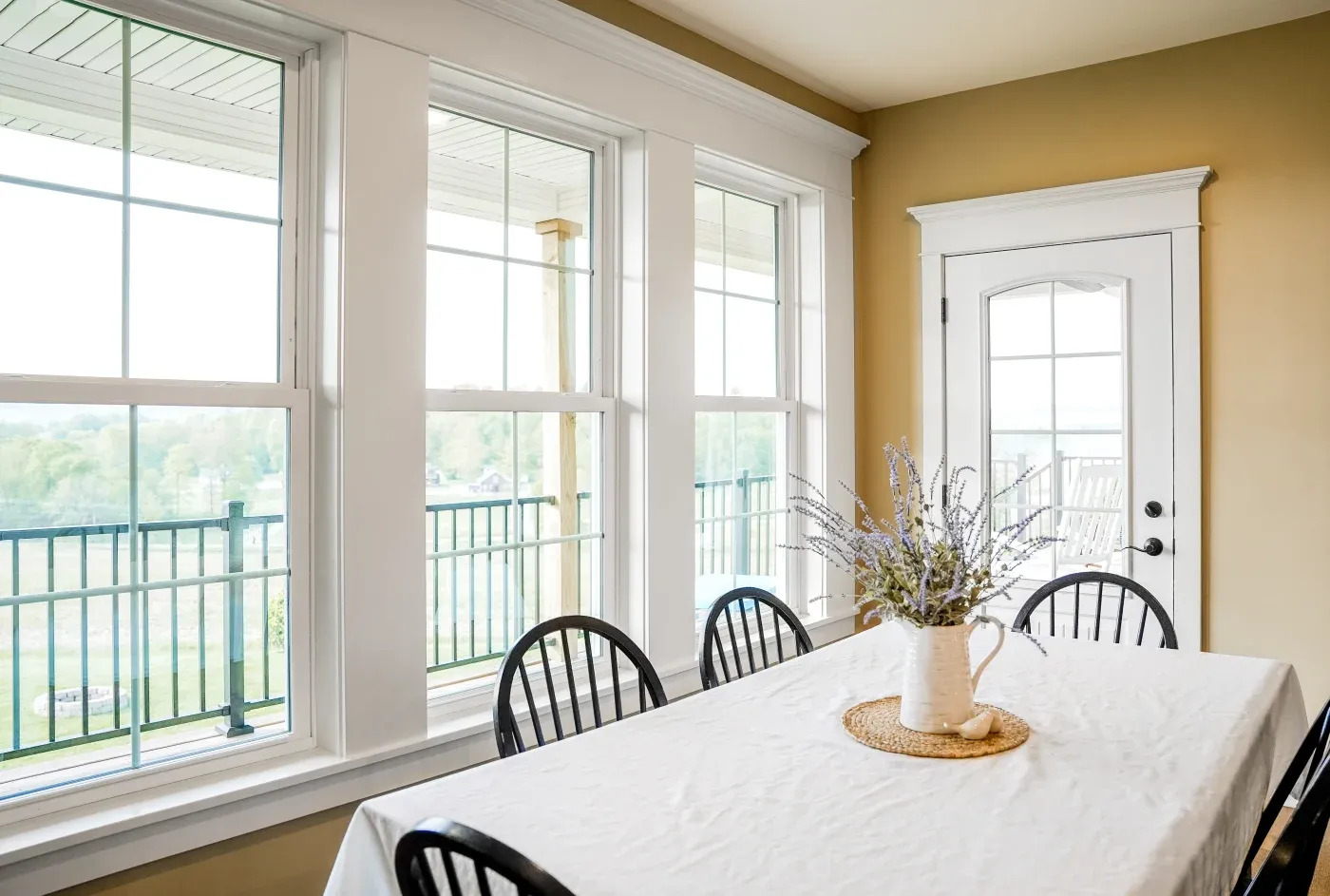 Endure White Double Hung Dining Room