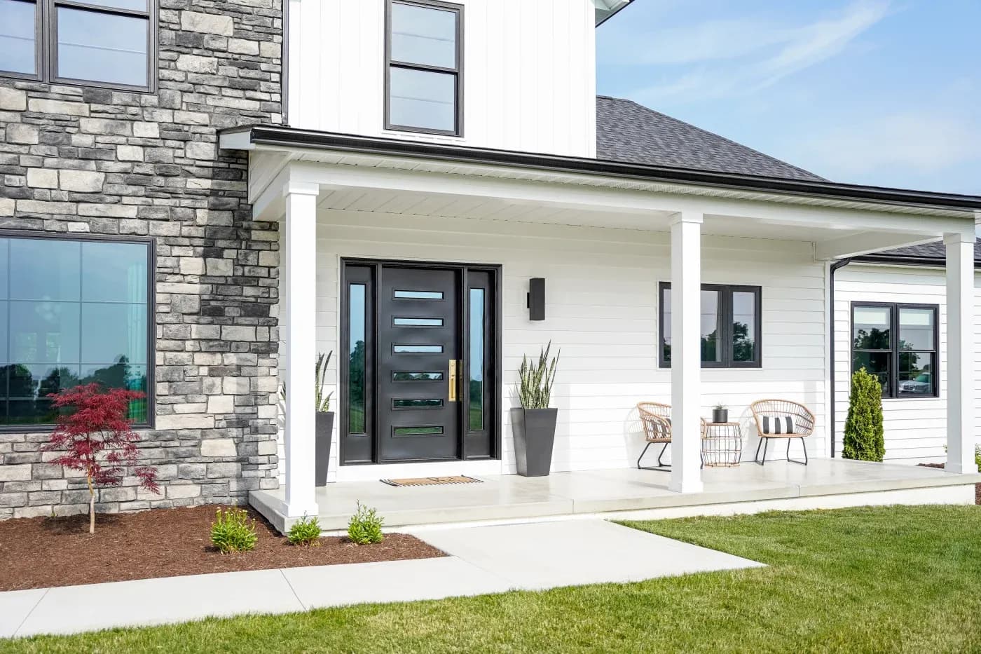 Provia Entry Door 116 Legacy Smooth Coal Black Front Porch